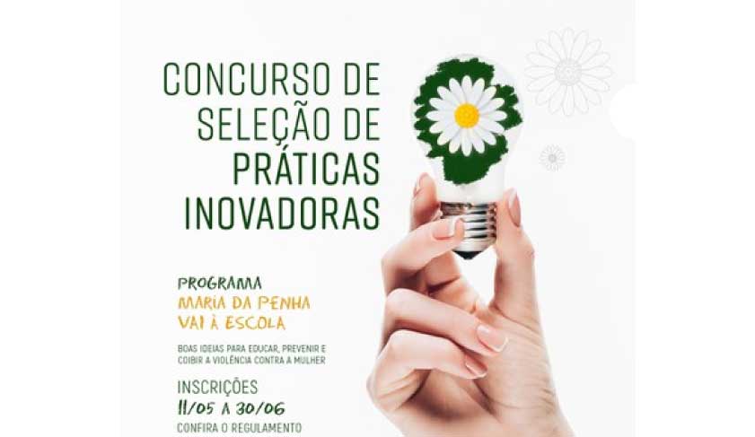 Maria da Penha Vai à Escola: inscrições abertas para concurso de práticas inovadoras