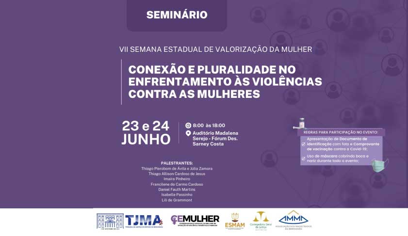 TJMA discutirá sobre enfrentamento à violência contra mulheres