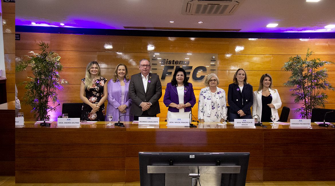 Agosto Lilás: Parceria entre TJCE e Fiec vai possibilitar cursos para vítimas de violência doméstica
