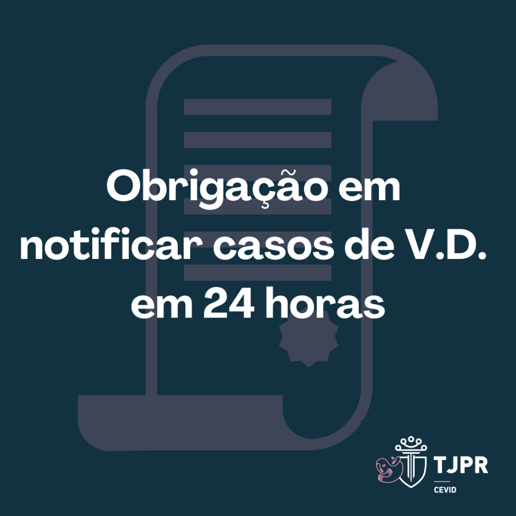 Notificação de casos de violência contra a mulher em 24 horas